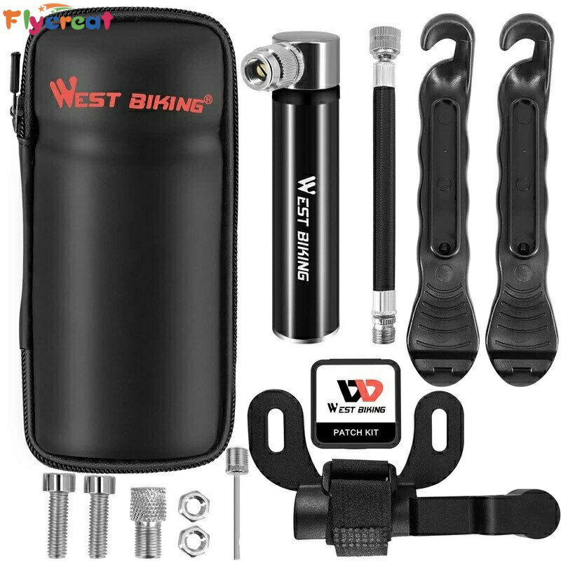 自転車パンク修理キット ツールボトル ボトルケージ 工具入れ タイヤレバー 空気入れ タイヤパッチセット 軽量コンパクト 応急修理用 クロスバイク/ロードバイク【海外通販】