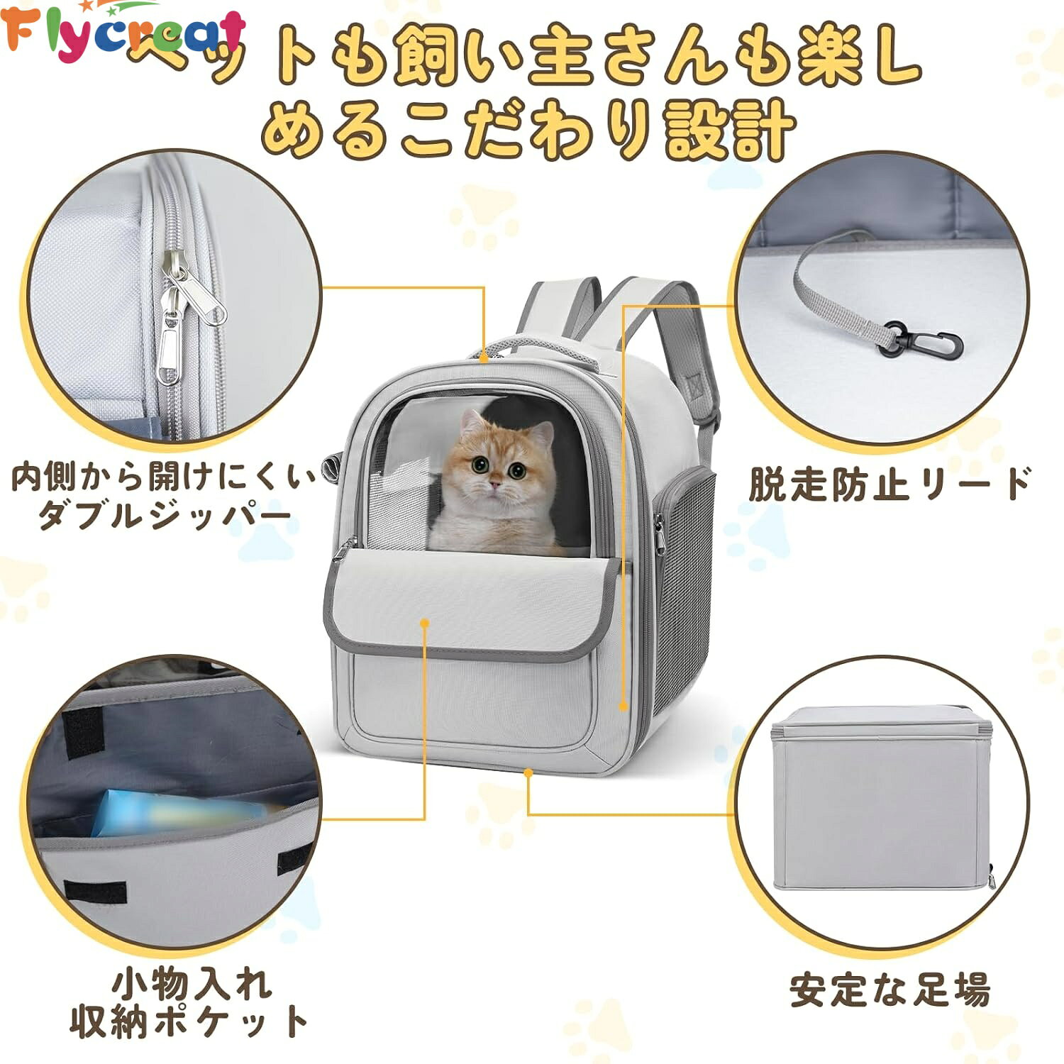 【3WAYマルチキャリー】ペット用 リュック型 抱きかかえ型 バッグ 軽量 折りたたみ...