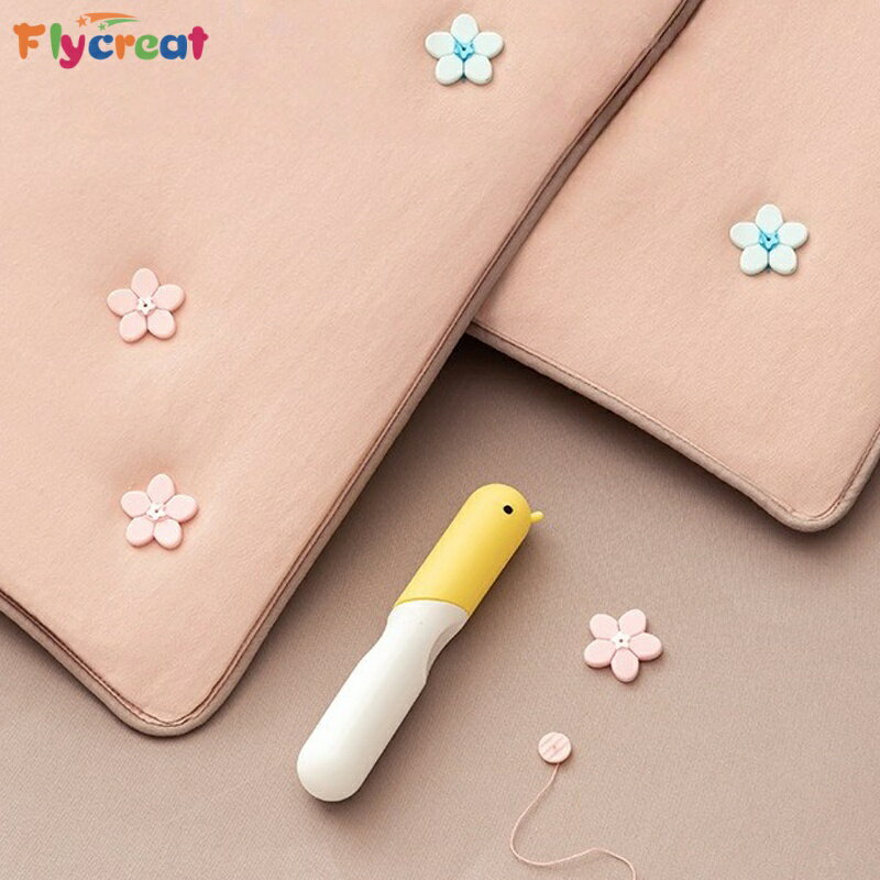 【花型デザイン】布団固定キット シリコン素材 針付き工具セット 18個+予備糸付き 2色 布団カバー ずれ..