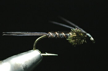 フェザントテイル　ニンフ　ピーコック＆レッグ　ブラック