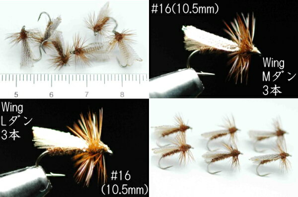 CDCオナシカワゲラ　#16　6本セット