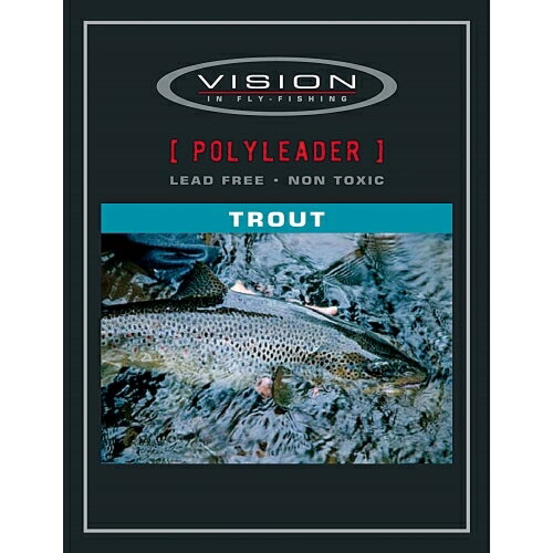 Vision Poly Leader/ Trout　ポリリーダー　トラウト　8ft-6ft Vision ポリリーダーは、ナイロンモノフィラをフレキシブルポリマーでコーティングしたテーパーリーダーです。 ナイロンやフロロカーボンリーダーよりもターンオーバー性能と耐久性に優れています。交換はリーダーのバット部(元部)に付けられたループにより容易に行う事が出来ます。また、Vision ポリリーダーは、ナイロンモノフィラをフレキシブルポリマーでコーティングしたテーパーリーダーです。フライラインのシンクレートと同じく、 状況に応じて沈下速度を変更できます。ティペット交換はリーダー先端にループを作り、交換をすればリーダーが短くなる事はありません。Trout　0.30mm　/　7　kg　 2