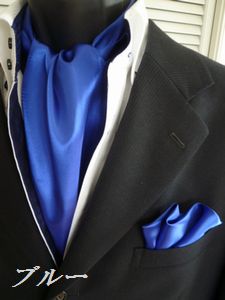 【楽天スーパーセール 半額】アスコットタイ ポケットチーフ プレゼント バレンタイン 父の日 卒業式 入学式 彼氏 ギフト プレゼント バレンタイン 父の日 卒業式 入学式 就活 仮装 コスプレ ブルー 結婚式 パーティー 20代 30代 40代 50代 SET-11-Y