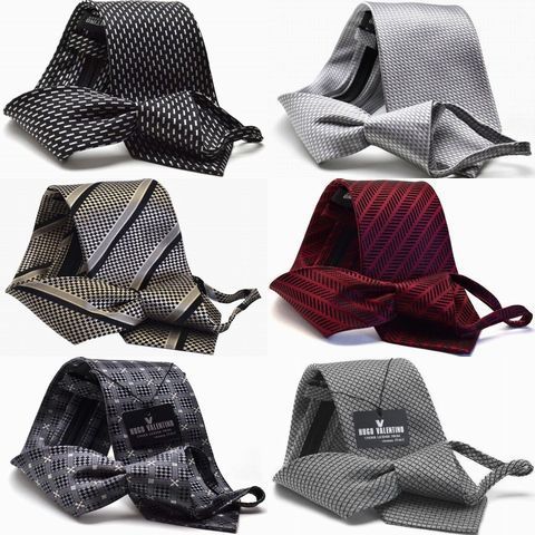 シルク ワンタッチ クイック ギフト プレゼント シルク らくらく ネクタイ hwa-set(100) HUGO VALENTINO FLYING BLUEsilk necktie ファスナー付きジャガード おしゃれ