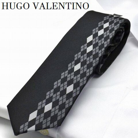 ネクタイ ギフト プレゼント バレンタイン 父の日 卒業式 入学式 就活 仮装 コスプレ ナロータイ 剣先6.5 HUGO VALENTINO hfs-116 ...