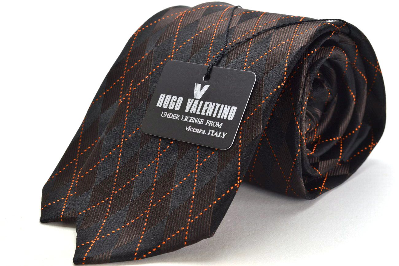 スリム ネクタイ (剣先6.5cm幅) ギフト プレゼント バレンタイン 父の日 卒業式 入学式 就活 仮装 コスプレ HUGO VALENTINO スリム(剣...