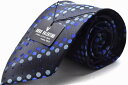 HUGO VALENTINO ネクタイ【ドット】【ブラック】【Necktie】 TYPE-205