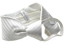 らくらく ワンタッチ ネクタイ 礼装 ホワイト 結婚式 LWA-122 シルク フォーマル Formal Necktie 05P03Sep16