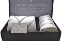 グレー/ホワイト フォーマル ポケットチーフ&ネクタイSET/慶事用礼装【HUGO VALENTINO】ネクタイ ブランド 結婚式、披露宴などにお使い頂けます☆贈り物にも最適☆プレゼント/おしゃれ/formal【楽ギフ_包装】CPN-66-Y【RCP】05P03Sep16