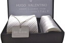 シルバー/グレー フォーマル ポケットチーフ&ネクタイSET/慶事用/礼装 【HUGO VALENTINO】結婚式、披露宴などにお使い頂けます 贈り物にも最適 ネクタイ ブランド シルク おしゃれ プレゼント silk necktie 【楽ギフ_包装】CPN-54-Y【RCP】P14Nov15