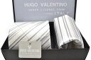 シルバー/グレー/フォーマル/ポケットチーフ&ネクタイSET/慶事用礼装【HUGO VALENTINO】結婚式、披露宴などにお使い頂けます☆贈り物にも最適☆プレゼント/おしゃれ ネクタイ シルク ブランド necktie【楽ギフ_包装】CPN-57-Y【RCP】05P03Sep16
