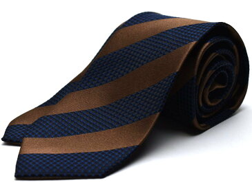 ギフト プレゼント※通常より長いネクタイです。超ロングネクタイ/首の太い方・長身の方/MICHIKO LONDON ミチコロンドン / MLK-C-LON-358ダークネイビー/ブラウン/ストライプ柄