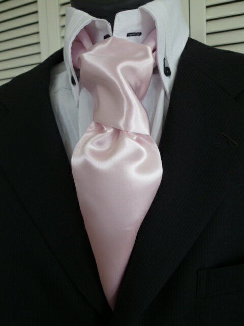 父の日ラッピング無料サービス!リングスト-ル(アスコットタイ タイ)ピンク　フォーマル 結婚 披露宴 パーティーRST-108-Y