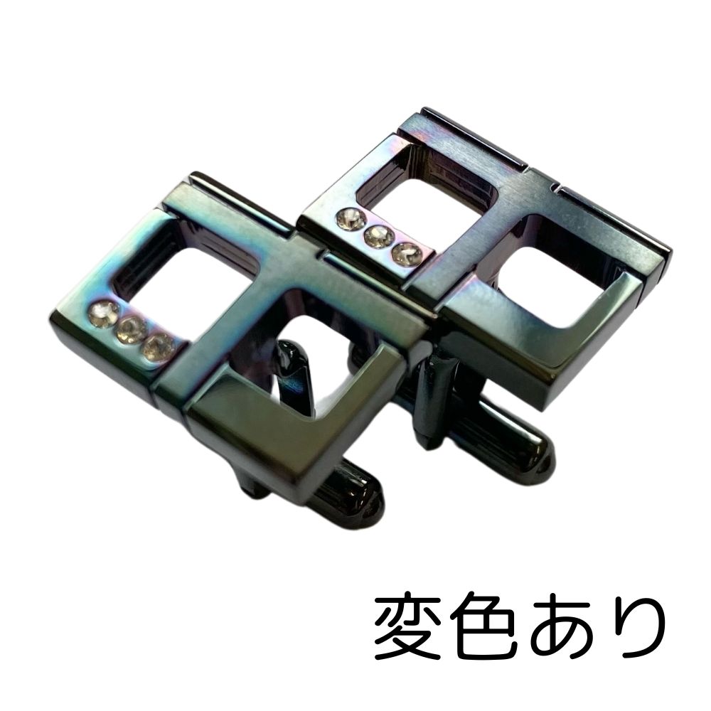 わけあり 在庫処分 カフス ガンメタ 日本製 CF-9-Yw