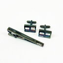 わけあり 日本製 メンズ アクセサリー カフス タイピン2点セット CTSET-62-w