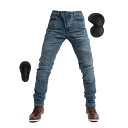 パンツ デニム ジーンズ メンズ ライダース レーシング ツーリング バイク用 良質 オールシーズン CE認定プロテクター装備 2色