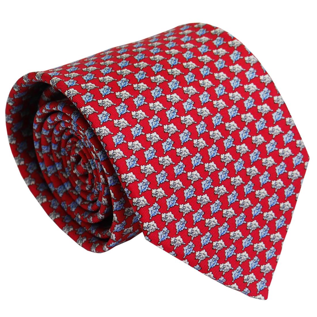 Ferragamo フェラガモ ネクタイ 702590 レッド系 プレゼント ギフト バレンタイン ホワイトデー 成人式 入学式 卒業式