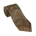 PAUL SMITH ポールスミス ネクタイ FW22 M1A-0TIE-J41189-68 BROWN ブラウン系 ストライプ ポール・スミス 人気