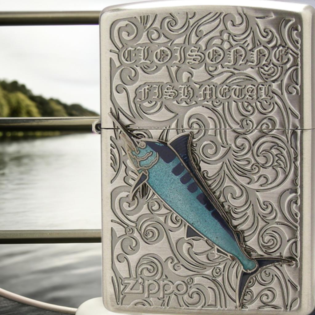 Zippo ジッポー カジキ ヴィンテージ 七宝メタル 海水魚 Vintage Cloisonne fish metal Series Salt Wa..