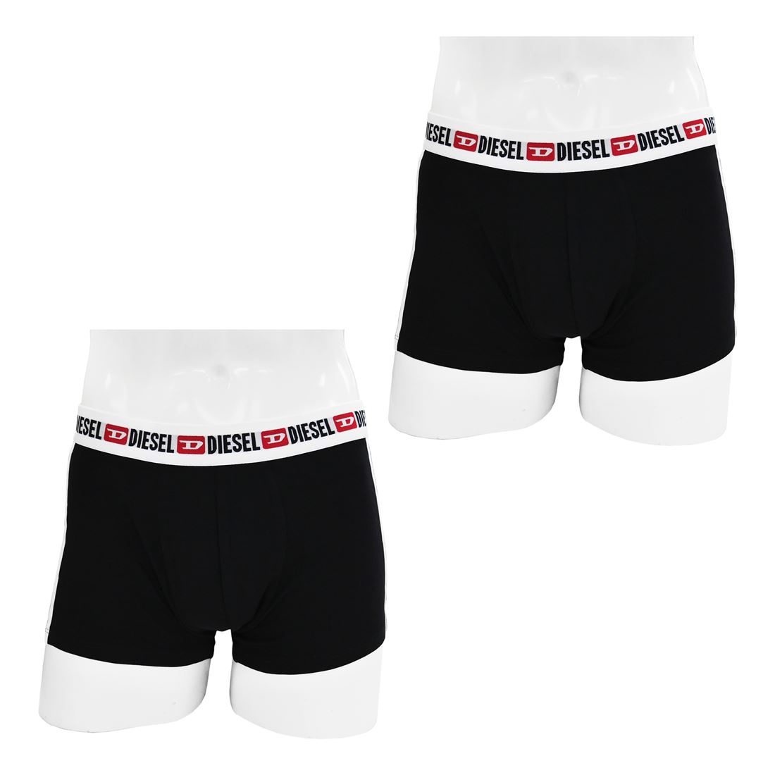 DIESEL ディーゼル ボクサー パンツ 00S9DZ-0AMAL-E4887 S9DZ/AMAL E4877　2枚セット サイズ S アンダーウェア メンズ ブラック