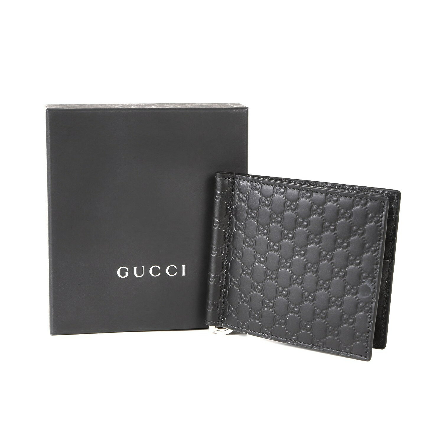 グッチ マネークリップ グッチ財布 メンズ二つ折りマネークリップ gucci財布 二つ折り金運マネークリップGUCCIマイクロさいふぐっちレザーブラック 544478 新品未使用正規品本物保証プレゼントあす楽 送料無料贈り物記念日入学祝い就職祝い昇進祝いブランド高級人気コンパクトおすすめお洒落男性GG