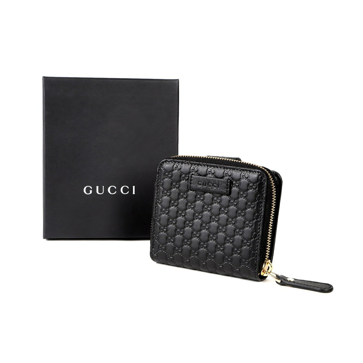 グッチ 革財布 レディース グッチ財布 gucci財布 GUCCIレディースグッチ財布がま口gucci財布449395 グッチ財布二つ折り春マイクログッチシマレザーブラックぐっち新品未使用正規品保証プレゼントギフトあす楽送料無料 即出荷贈り物記念日さいふサイフ合格祝い就職祝い昇進祝い女性ブランド