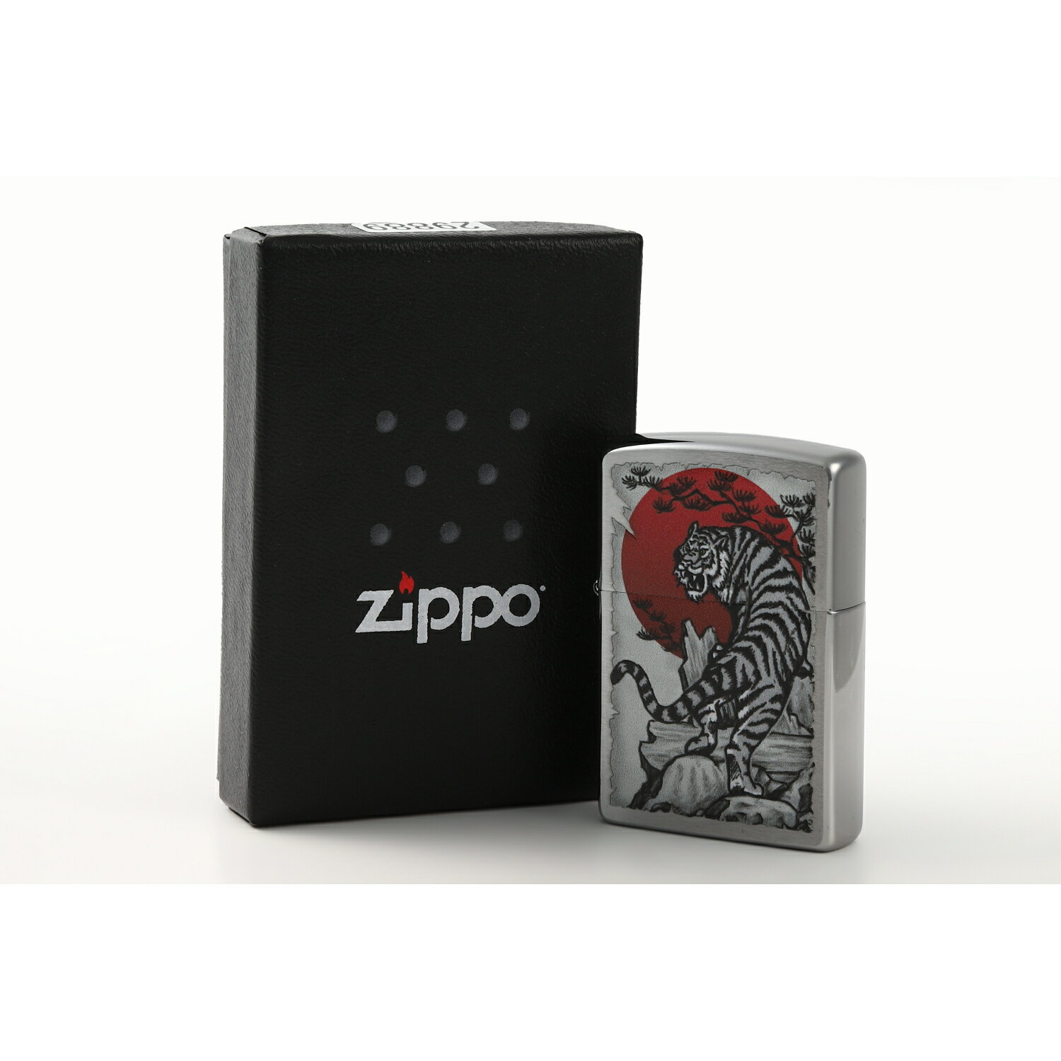 ZIPPOライターZippozippoジッポジッポーじっぽオイルライター和風USモデル和柄虎とらトラタイガー日の丸日本シルバーAsian Tiger29889送...
