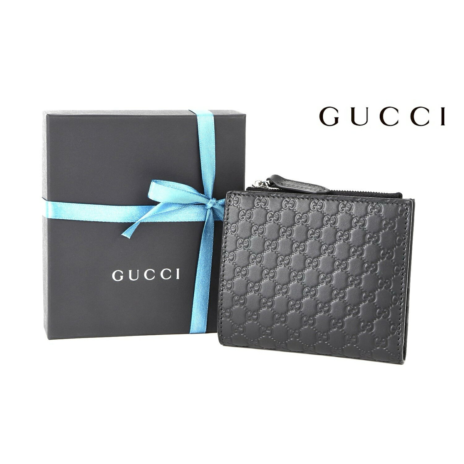 グッチ 財布 レディース グッチ財布 二つ折り 財布 ぐっち GUCCI マイクログッチシマ 544475ブラック 新品 未使用 正規品 本物 あす楽 送料無料 プレゼント ギフト 贈り物 記念日 母の日 父の日 ブランド 高級 人気 コンパクト シンプル 女性 サイフ