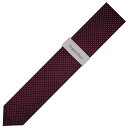 カルバン・クライン ネクタイ カルバンクライン ネクタイ メンズネクタイ レッド系 BURGUNDY K7993303605