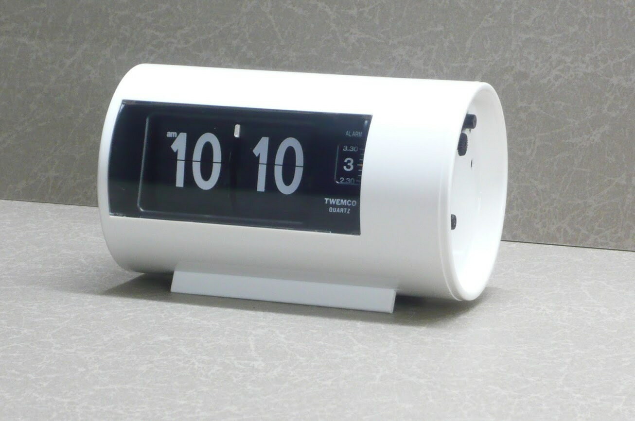 TWEMCO(トゥエンコ)新品未使用品 TWEMCO(トゥエンコ) 置き時計 パタパタアラームクロック AP-28 ホワイト プレゼント ギフト 送料無料 本物 正規品 [2]