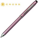 【お買い物マラソン楽天ポイント10倍】CROSS クロス テックスリープラス AT0090-6+ フロスティー ピンク ボールペン 黒+赤+シャープペンシル 0...
