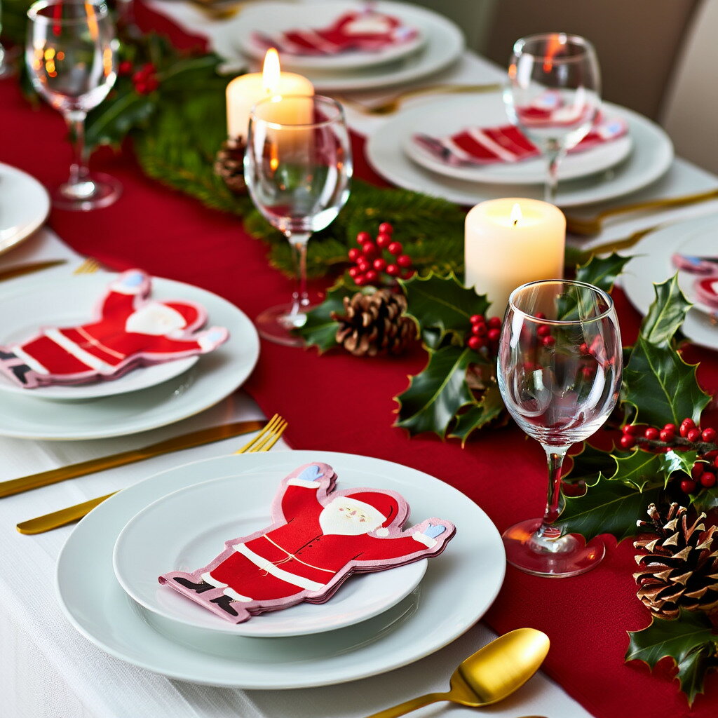 【フライングタイガー公式】ペーパーナプキン クリスマス Xmas サンタ 赤 パーティー お菓子 料理 紙ナ..