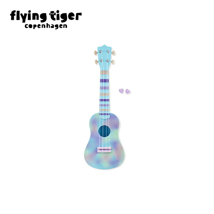 【公式】ウクレレ おもちゃ 楽器 勉強 初めての楽器 知育玩具 簡単 ギター カラフル 可愛い キュート サイズ：縦57.5cm×横18cm×厚み6.5cm 北欧 フライングタイガーコペンハーゲン Flying Tiger Copenhagen 公式