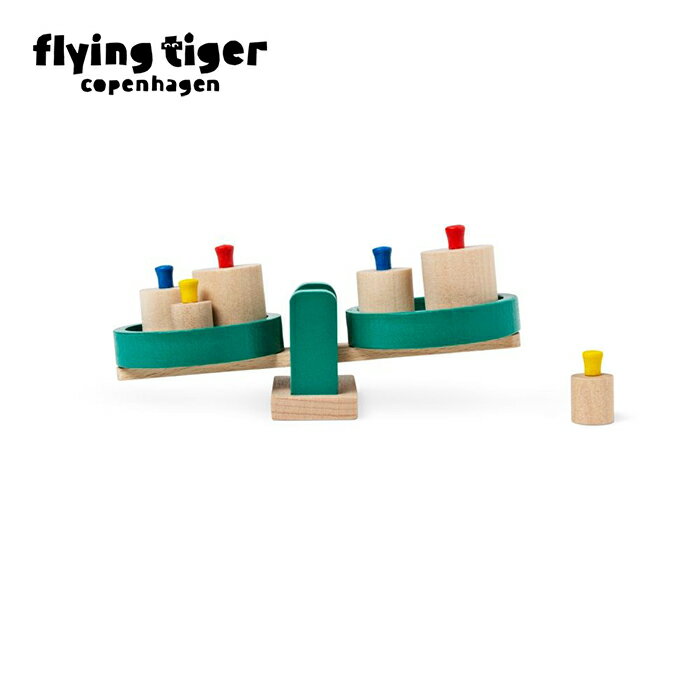 【公式】はかりのおもちゃ 玩具 ウッド 木製 子供 キッズ 知育 勉強 天秤 秤 理科 パズル サイズ：縦8cm×横15cm×高さ6cm 北欧 フライングタイガーコペンハーゲン Flying Tiger Copenhagen 公式