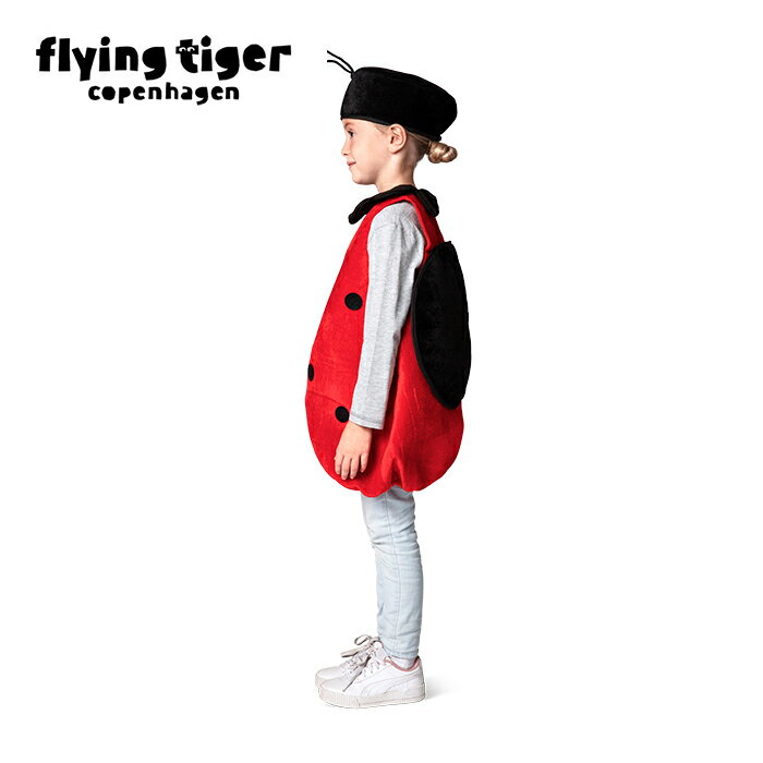 【公式】コスチューム（テントウムシ） 3-6歳用 長さ58cm テントウ虫 アニマル 動物 昆虫 虫 なりきり 着ぐるみ ハロウィン 仮装 パーティー キッズ 子供 可愛い 思い出 北欧 フライングタイガーコペンハーゲン Flying Tiger Copenhagen 公式のサムネイル