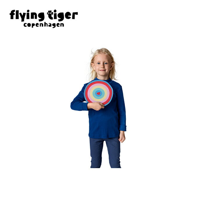 【公式】ファン（ポーチ付） レインボー うちわ 団扇 折りたたみ 持ち歩き 携帯 かわいい 扇子 暑さ対策 北欧 フライングタイガーコペンハーゲン Flying Tiger Copenhagen 公式