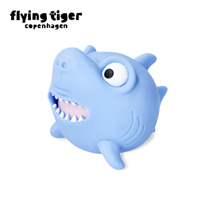 スクイーズ可能な青いサメのおもちゃ！5.9×6.2×8cmの手にすっぽり収まるサイズで、指先がそわそわしたり、ストレス解消に最適です。押して楽しい反応をご覧ください。