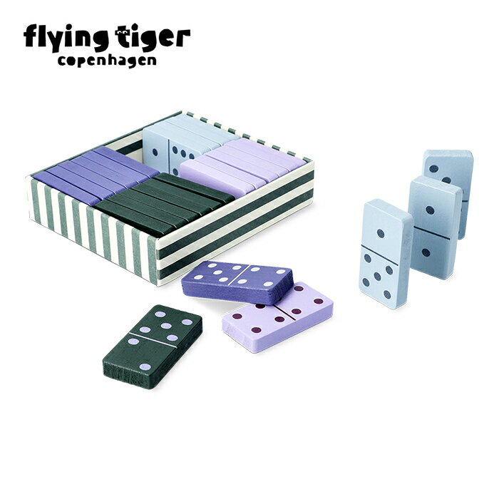 【公式】ドミノ おもちゃ パーティー 親子 家族 友達 インテリア 木製 各2.5×5×0.8cm 北欧 フライングタイガーコペンハーゲン Flying Tiger Copenhagen 公式のサムネイル