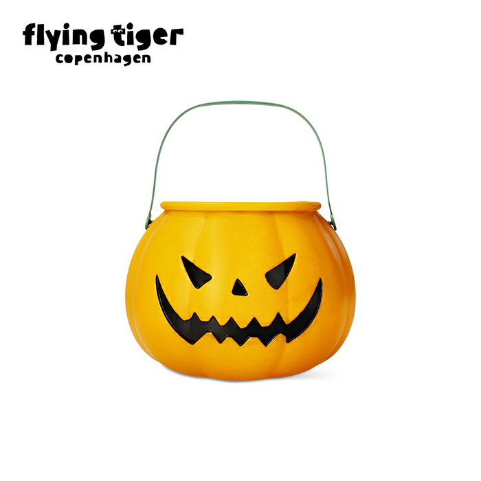 【公式】ハロウィンバケツ 23 x 16.5 x 23 cm ハロウィン バケツ プラスチック お菓子入れ お菓子ボックス フード 食品入れ カボチャ かぼちゃ 北欧 フライングタイガーコペンハーゲン Flying Tiger Copenhagen 公式のサムネイル