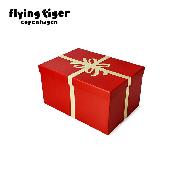 【公式】ギフトボックス クリスマス Xmas ラッピング ギフト 赤 箱 プレゼント かわいい 28×15×20cm 北欧 フライングタイガーコペンハーゲン Flying Tiger Copenhagen 公式のサムネイル