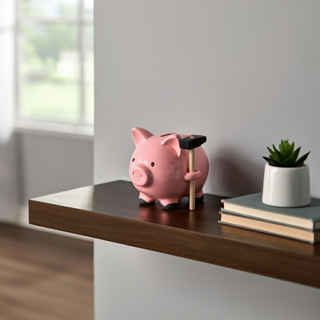 【フライングタイガー公式】ブタの貯金箱 & ハンマー 貯金箱 ブタ 豚 ぶた 縁起 金運 貯金 コイン セラ..