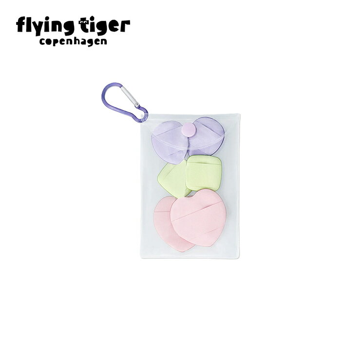 【フライングタイガー公式】メイクスポンジ（6個入） デンマーク サイズ：0.3×8.5×12.5cm メイクスポン..