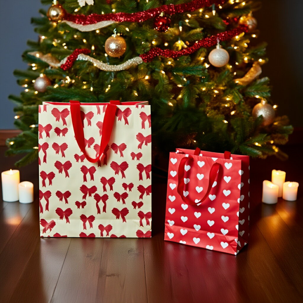 【フライングタイガー公式】ギフトバッグ（2枚セット） デンマーク サイズ：10×33×25cm ギフトバッグ ..