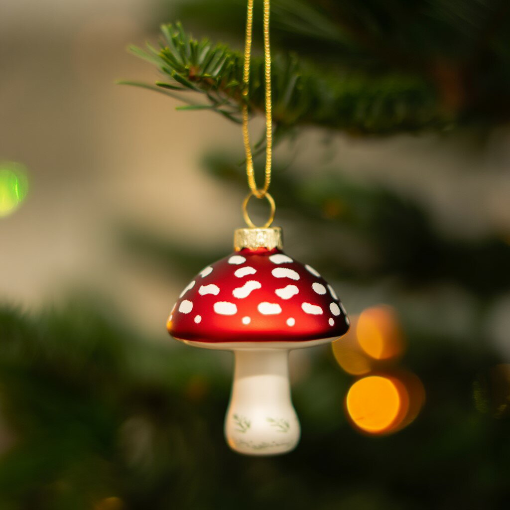 【フライングタイガー公式】オーナメント オーナメント マッシュルーム ガラス 赤白 水玉 森 ナチュラル キュート 北欧 クリスマス 飾り デコレーション インテリア ガーランド ツリー オブジェ 小物 シーズン オーナメントセット ギフト デンマーク 北欧雑貨のサムネイル