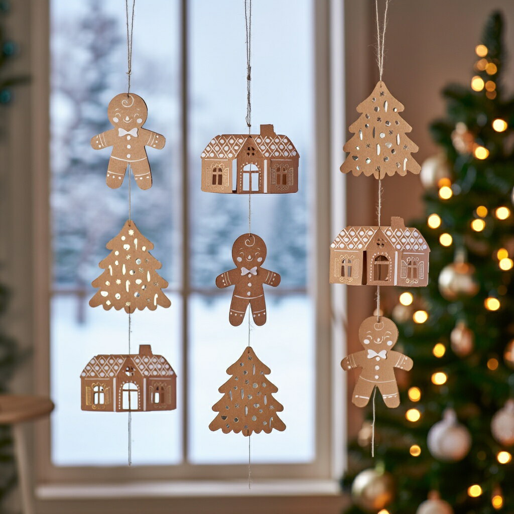 【フライングタイガー公式】ガーランド クリスマス Xmas ジンジャーブレッド 飾り 装飾 パーティー かわいい デコレーション 簡単 おしゃれ 北欧のサムネイル