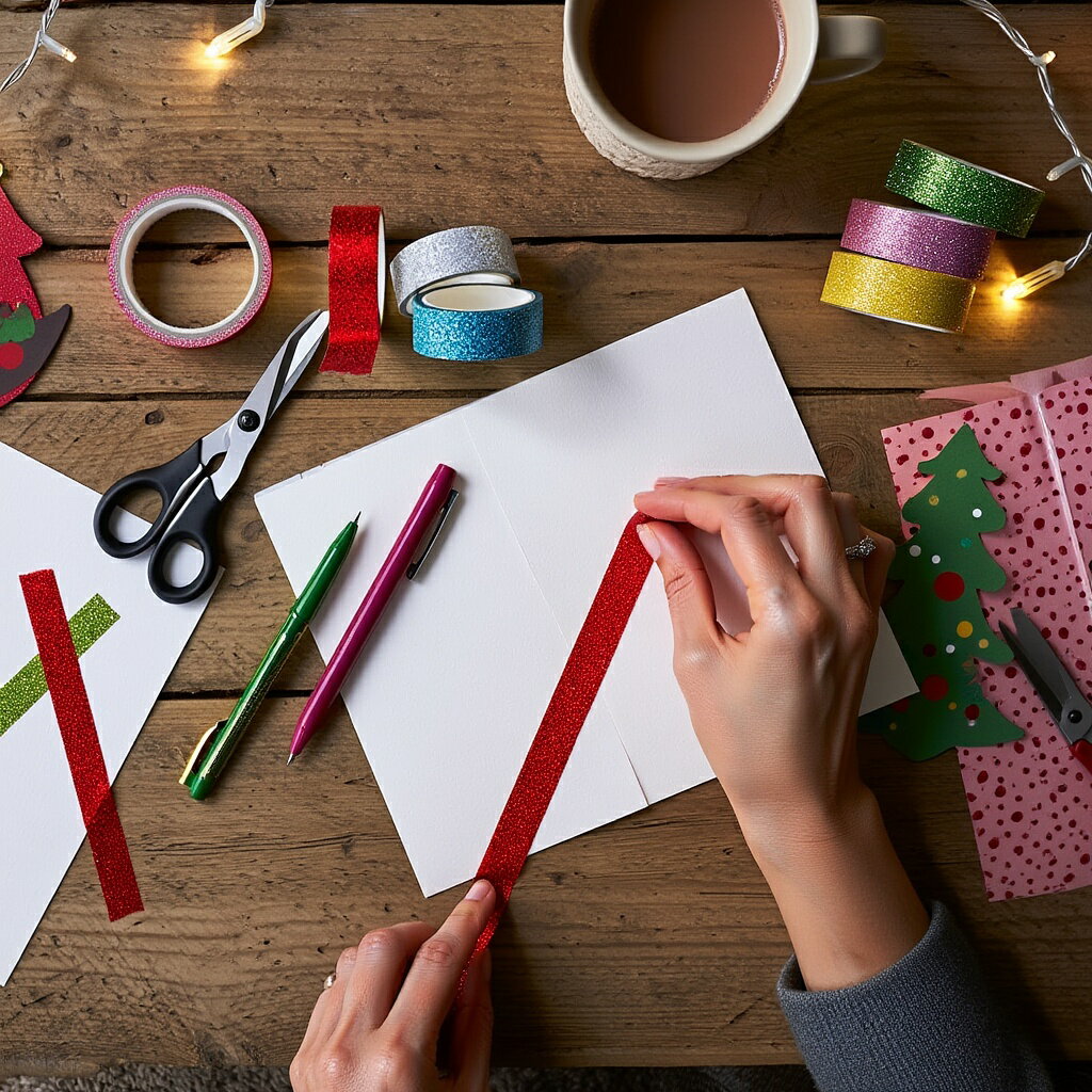 【フライングタイガー公式】グリッターテープ 6巻セット 各3m ラメ テープ デコレーション クリスマス ..