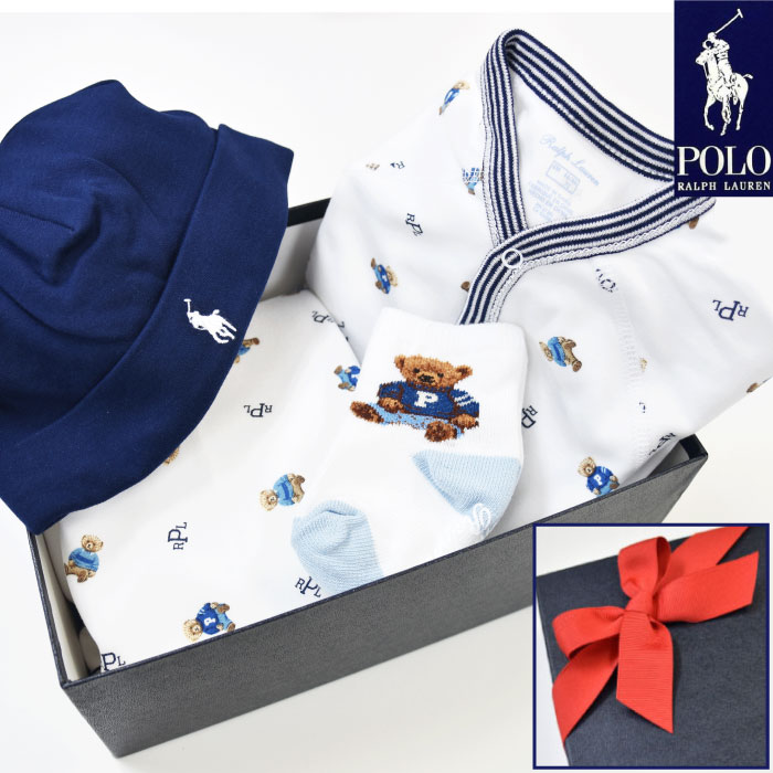 出産祝い ギフトセット 男の子 ラルフローレン ベビー ralph lauren ベア ブランケット カバーオール 靴下 POLO RALPH LAUREN 送料無料 豪華 赤ちゃん あす楽対応