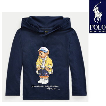 ラルフローレン tシャツ キッズ 長袖 ベア プリント フード
