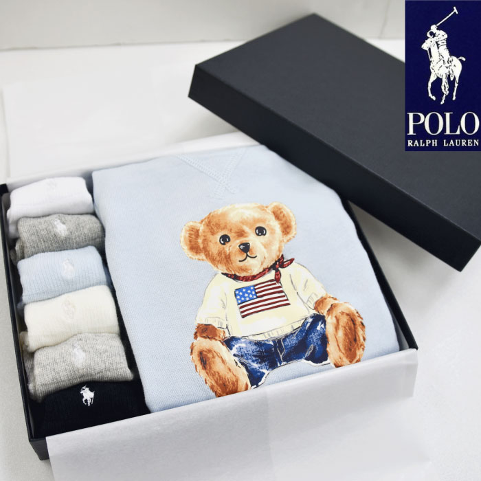 ラルフローレン 出産祝い ベア ギフトセット カバーオール