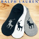 【4月17日(水)お届け可能】 ラルフローレン 靴下 メンズ ソックス フットカバー カバーソックス ポロ Ralphlauren